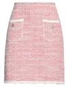 Bruno Manetti Woman Mini Skirt Pink Size 10 Cotton, Linen, Polyester, Polyamide