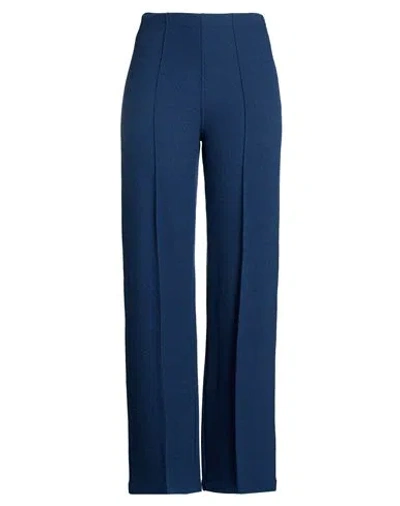 Bruno Manetti Woman Pants Blue Size 10 Virgin Wool