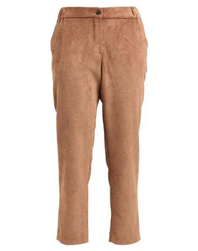 Bruno Manetti Woman Pants Camel Size 10 Polyester, Nylon, Elastane In Beige
