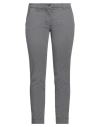 Bruno Manetti Woman Pants Lead Size 14 Cotton, Lyocell, Elastane In Grey