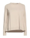 BRUNO MANETTI BRUNO MANETTI WOMAN SWEATER BEIGE SIZE 14 COTTON