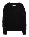 Bruno Manetti Woman Sweater Black Size 6 Virgin Wool, Cashmere In Black