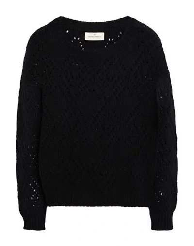 Bruno Manetti Woman Sweater Black Size 6 Virgin Wool, Cashmere