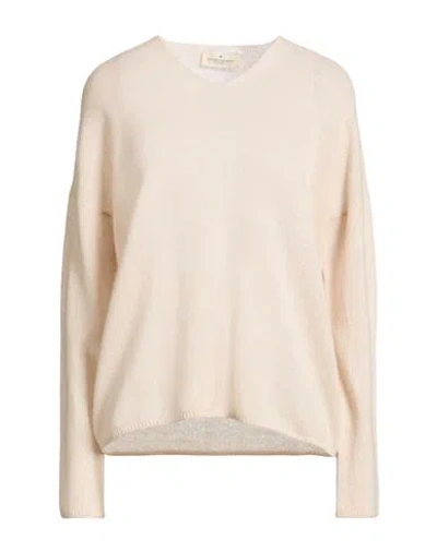 Bruno Manetti Woman Sweater Cream Size 8 Cashmere In Neutral