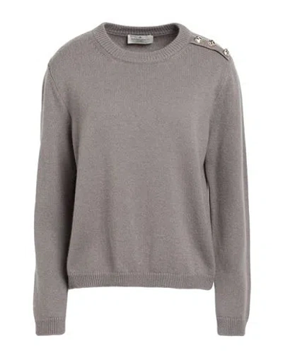 Bruno Manetti Woman Sweater Grey Size 12 Cashmere
