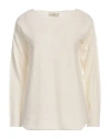 Bruno Manetti Woman Sweater Ivory Size 12 Cashmere In White