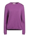 Bruno Manetti Woman Sweater Mauve Size 12 Cashmere In Purple