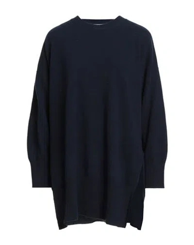 Bruno Manetti Woman Sweater Midnight Blue Size 4 Virgin Wool, Cashmere