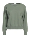 Bruno Manetti Woman Sweater Military Green Size 2 Cashmere