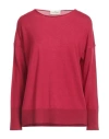 Bruno Manetti Woman Sweater Red Size 10 Merino Wool