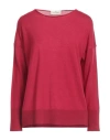 Bruno Manetti Woman Sweater Red Size 10 Merino Wool In Red