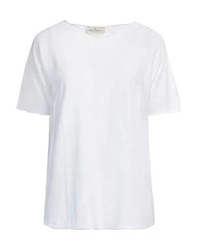 Bruno Manetti Woman Sweater White Size 16 Linen, Cotton