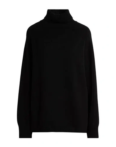 Bruno Manetti Woman Turtleneck Black Size 14 Cashmere