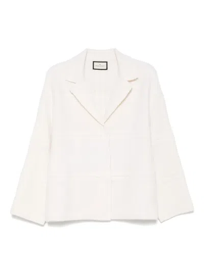 Bruno Manetti Wool Jacket In Neutral