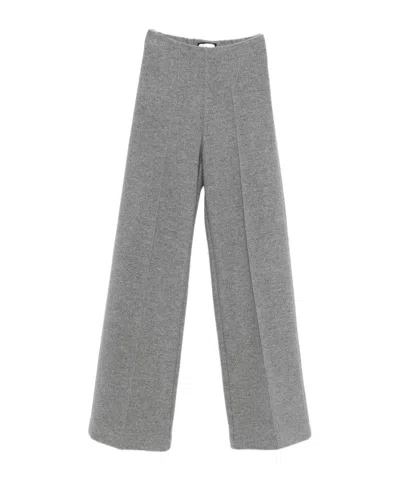 Bruno Manetti Wool Trousers In Gray