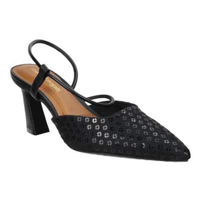 Bruno Menegatti Women's Chantel Embellished Sling Back Heels In Black