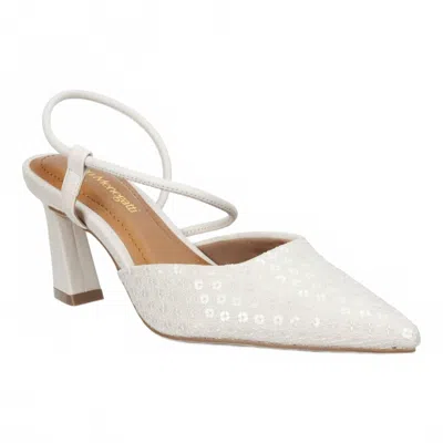Bruno Menegatti Women's Chantel Embellished Sling Back Heels In Off White