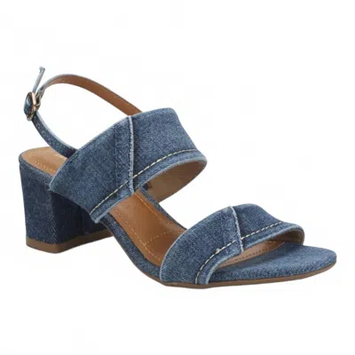 Bruno Menegatti Women's Jane Sandals In Blue Denim