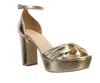 Bruno Menegatti Women's Julie Platform In Gold Leather In Neutral
