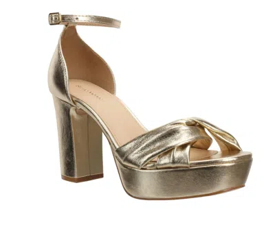 Bruno Menegatti Women's Julie Platform In Gold Leather In Multi