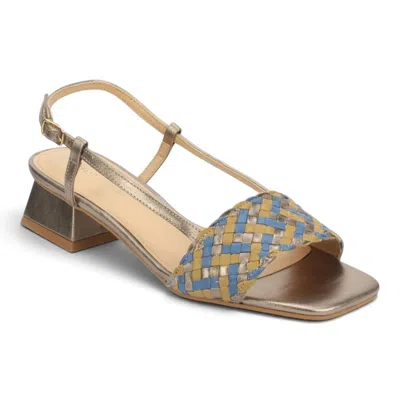Bruno Menegatti Women's Kimberly Leather Sling Back Sandal In Pewter In Multi