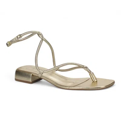 Bruno Menegatti Women's Solene Ankle Strap Sandal In Champagne In Gold