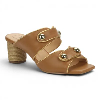 Bruno Menegatti Women's Willow Leather Slide Sandal Mule In Coconut Gold In Multi