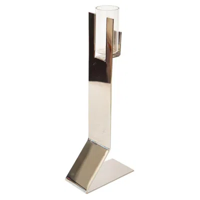 Pre-owned Bruno Munari Vintage Silver-plate Vase By  Italian Design, 1973