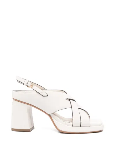 Bruno Premi Crossover Slingback Sandals In White