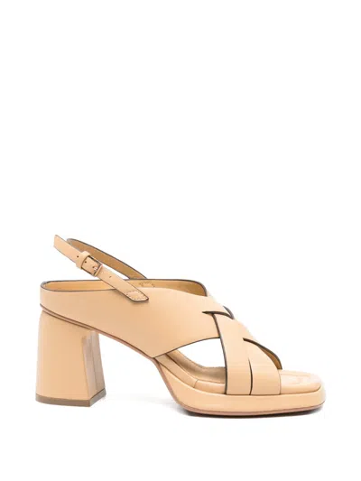Bruno Premi Crossover-strap Slingback Sandals In Neutral