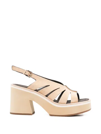Bruno Premi Cut-out Platform Sandals In Brown