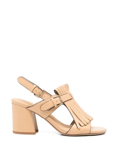 Bruno Premi Fringed Buckle-fastening Sandals In Neutral