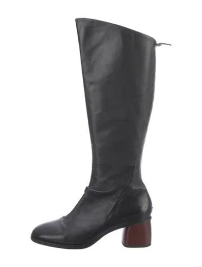 Pre-owned Bruno Premi Leather Boots In Black