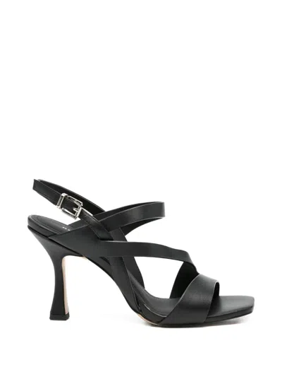 Bruno Premi Margot Strappy Leather Sandals In Black