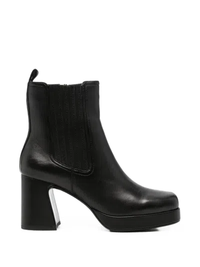 Bruno Premi Platform Ankle Boots In Black