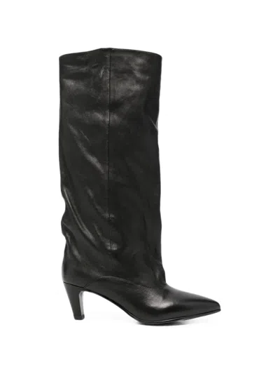 Bruno Premi Pointed-toe Slouchy Boots In Black