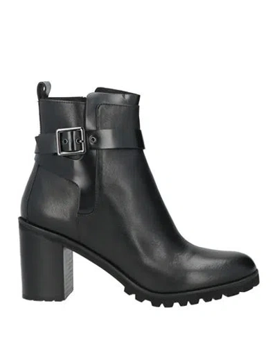 Bruno Premi Woman Ankle Boots Black Size 10 Leather