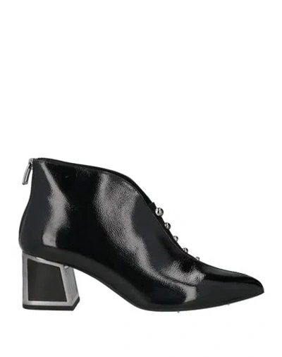 Bruno Premi Woman Ankle Boots Black Size 10 Leather