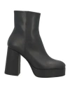 Bruno Premi Woman Ankle Boots Black Size 5 Leather In Black