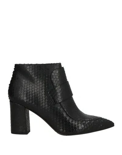 Bruno Premi Woman Ankle Boots Black Size 6 Leather
