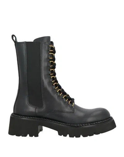 Bruno Premi Woman Ankle Boots Black Size 8 Leather