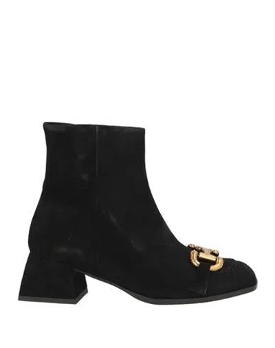 Bruno Premi Woman Ankle Boots Black Size 8 Leather