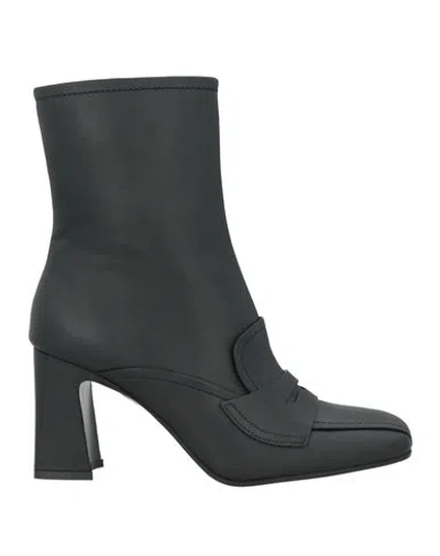 Bruno Premi Woman Ankle Boots Black Size 8 Leather