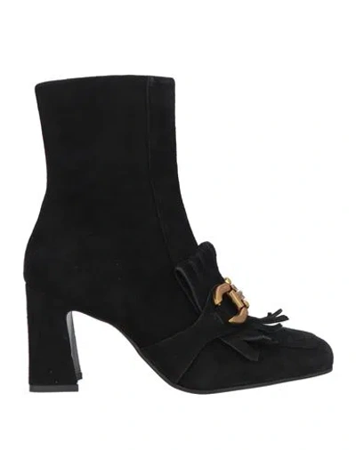 Bruno Premi Woman Ankle Boots Black Size 8 Leather