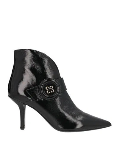 Bruno Premi Woman Ankle Boots Black Size 9 Leather