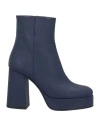 Bruno Premi Woman Ankle Boots Midnight Blue Size 5 Leather