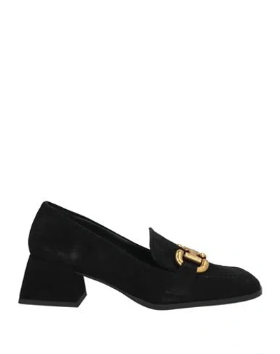 Bruno Premi Woman Loafers Black Size 8 Leather