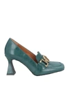 Bruno Premi Woman Loafers Deep Jade Size 8 Soft Leather In Green