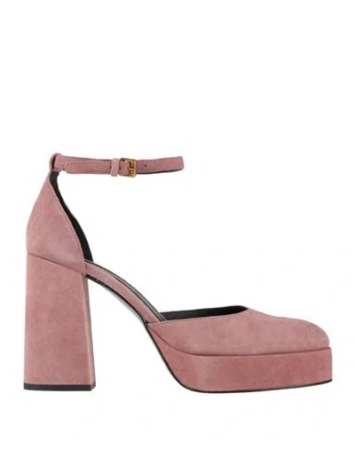 Bruno Premi Woman Pumps Antique Rose Size 9 Cow Leather In Pink