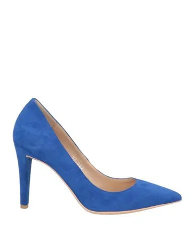 Bruno Premi Woman Pumps Blue Size 8 Leather